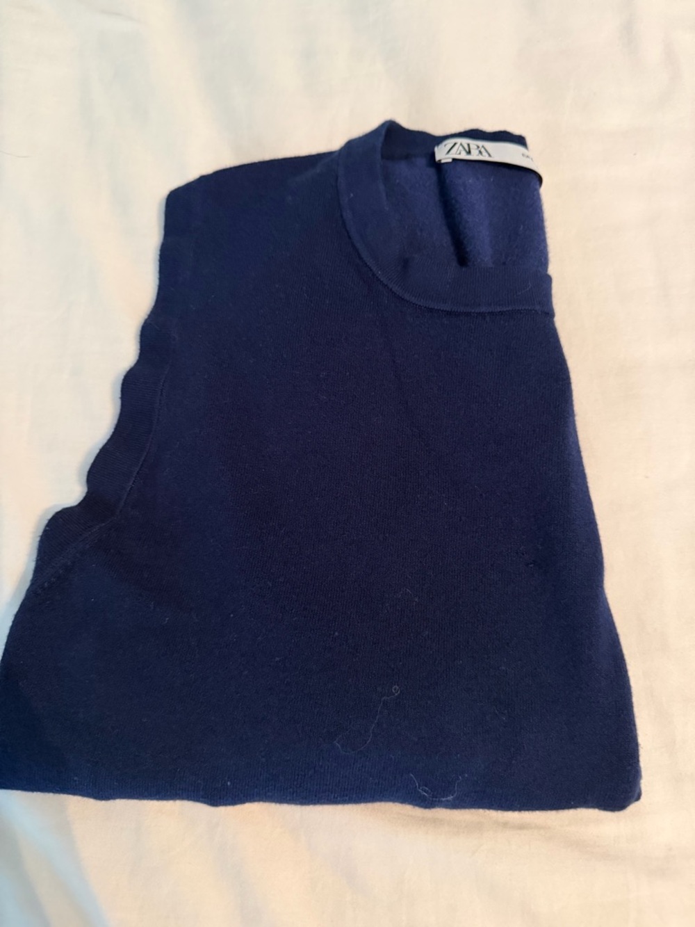 Zara Dark Blue Crewneck top
